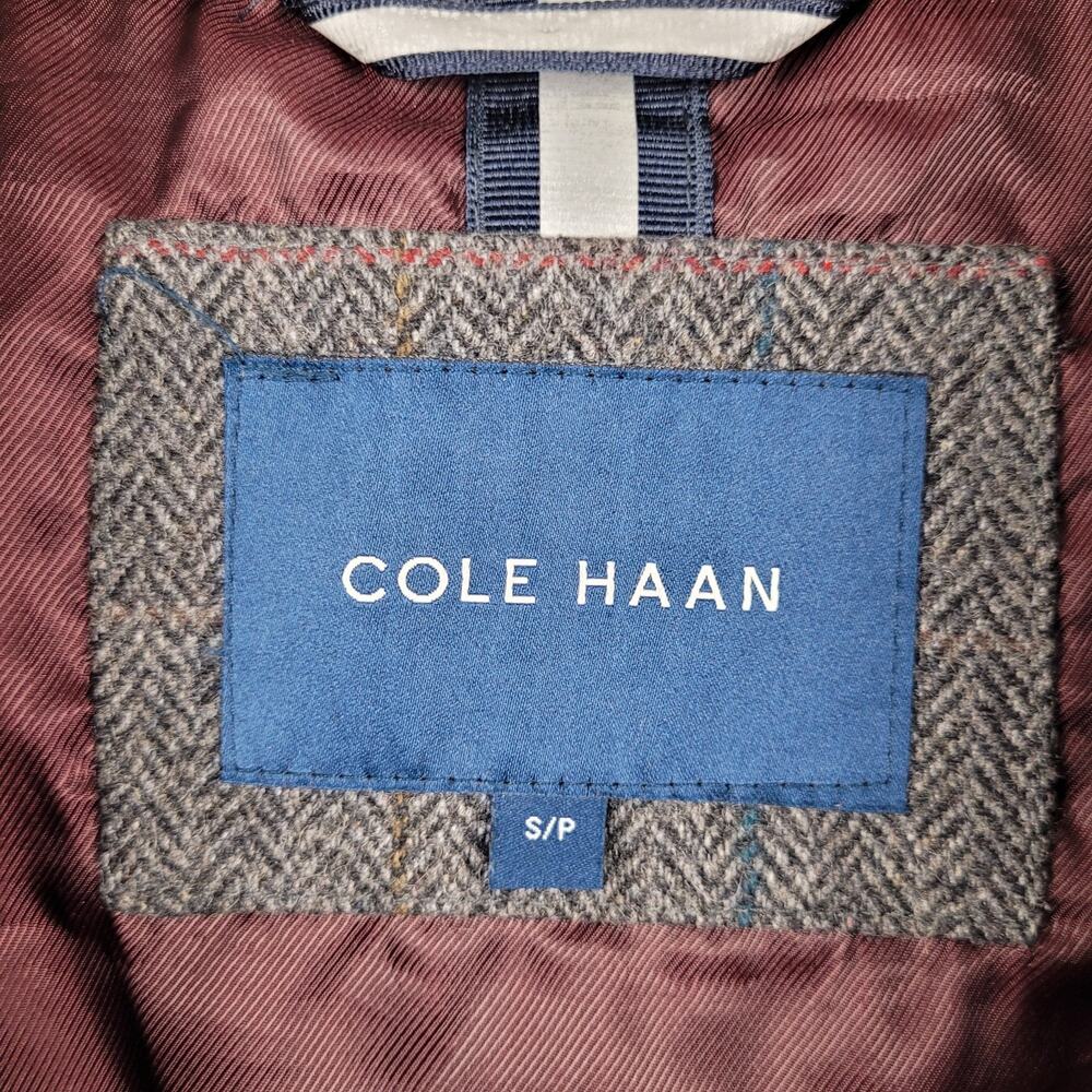 Cole Haan Men’s Small Quilted Field Jacket Herringbone Elbow Patch Heritage - Picture 3 of 10
